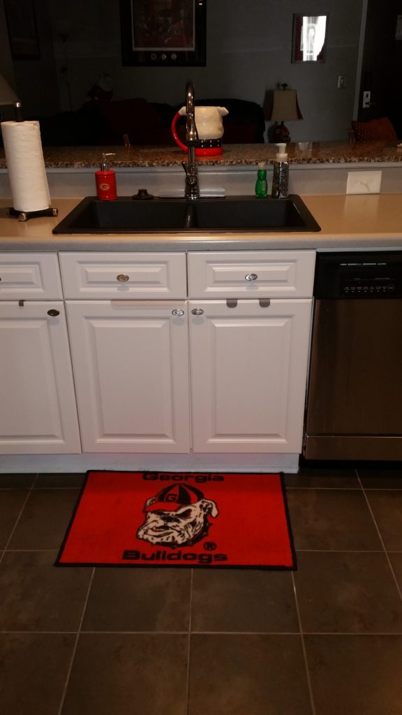 In just this small area of the kitchen, you can see that Bulldog pride.