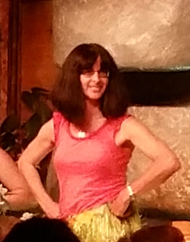 I was having a blast up on that stage learning a hula dance! I