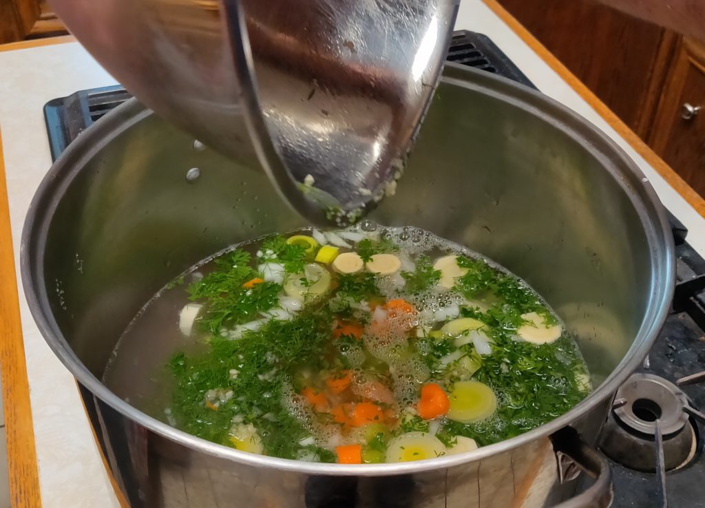 This soup is really coming together!