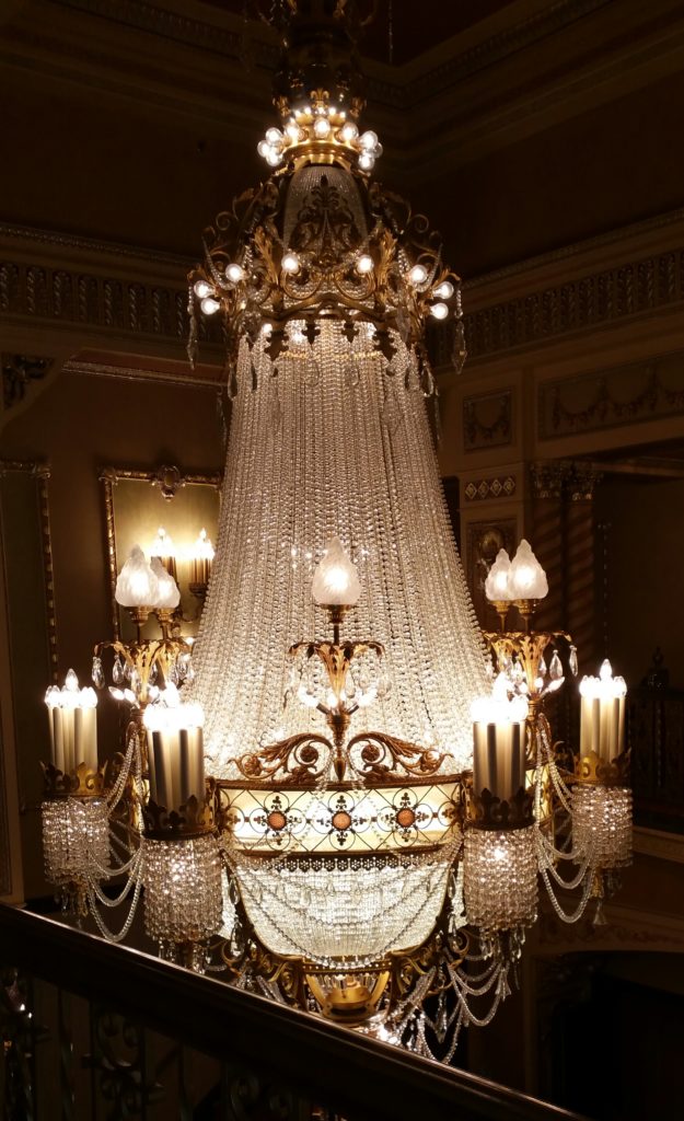 This chandelier is even more impressive in person.