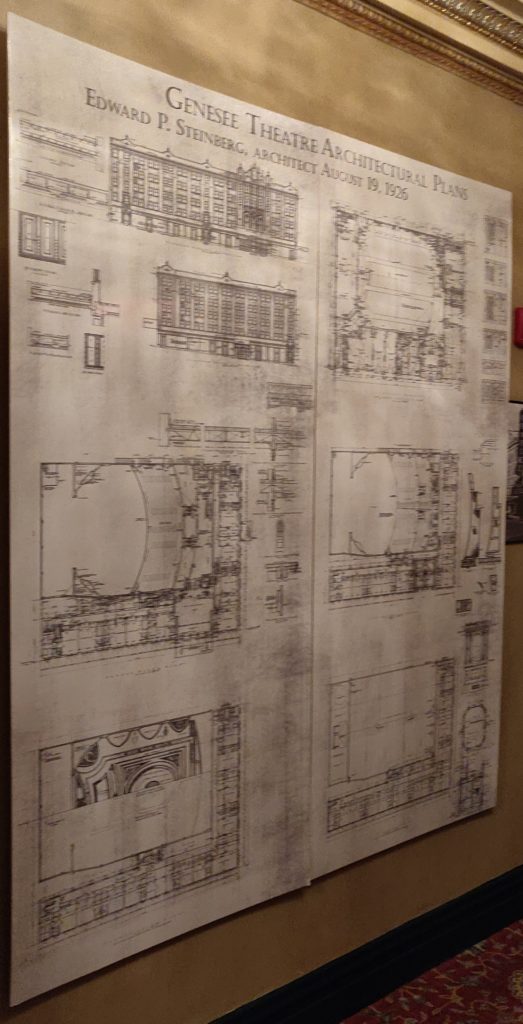 Genesee Theatre Architectural Plans from 1926
