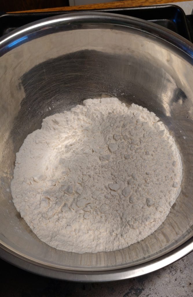 In the beginning, there was flour and salt.