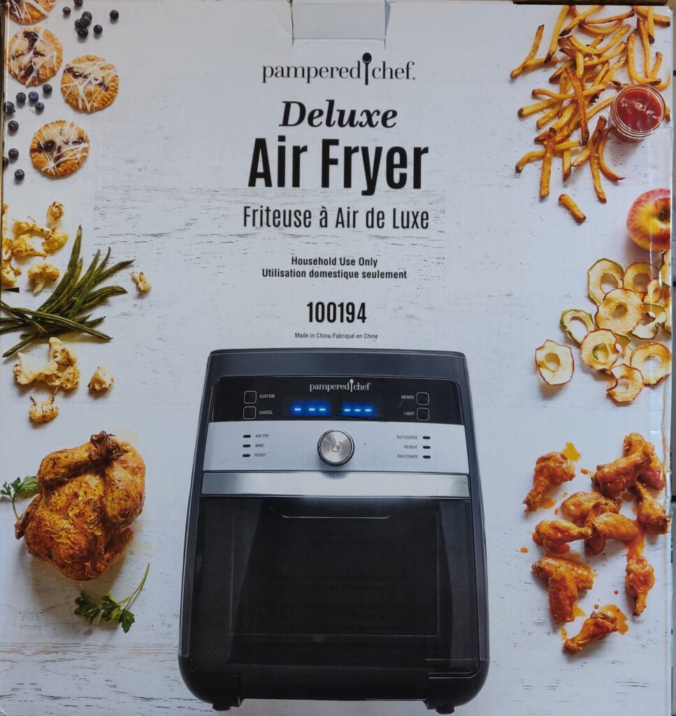 This is the first box which arrived!  I was very excited to use the new air fryer!