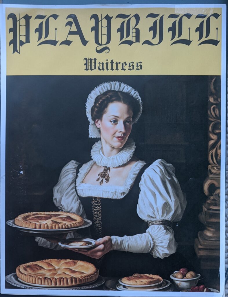 At the end of the number, we all held up a different Renaissance inspired Playbill!  (On the other side were our "head sketches"--our Renaissance version of a head shot.)